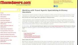 
							         Disney Travel Agents - MouseSavers.com								  
							    