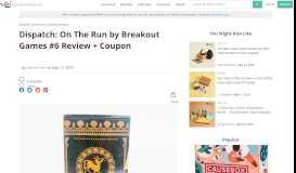 
							         Dispatch: On The Run by Breakout Games Review + Coupon ...								  
							    
