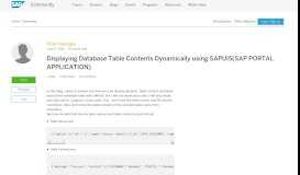 
							         Displaying Database Table Contents Dynamically using SAPUI5(SAP ...								  
							    