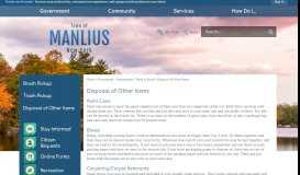 
							         Disposal of Other Items | Manlius, NY								  
							    