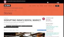 
							         Disrupting India's Dental Market - Alumni - Harvard Business ...								  
							    