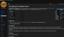 
							         Disrupting the Twilight Portal - Wowpedia - Your wiki guide to the ...								  
							    