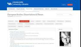
							         Dissertations & Theses - European Studies - Research Guides at ...								  
							    