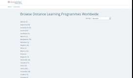 
							         Distance Learning Courses by Country - DistanceLearningPortal.com								  
							    