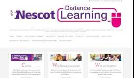 
							         Distance Learning - Nescot								  
							    