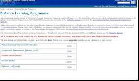 
							         Distance Learning Programme								  
							    