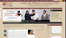 
							         Distance Learning | (Recognized by the Distance ... - GITAM								  
							    