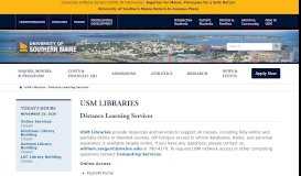 
							         Distance Learning Services | USM Libraries | University of Southern ...								  
							    