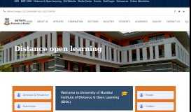 
							         Distance open learning – University of Mumbai								  
							    