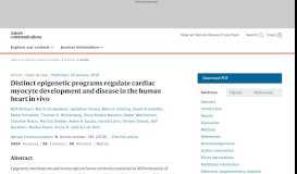 
							         Distinct epigenetic programs regulate cardiac myocyte development ...								  
							    