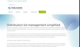 
							         Distribution list management simplified | Tools4ever								  
							    