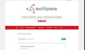 
							         Distributor Portal - Eclipse Digital Label Finishing Machines								  
							    