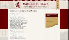 
							         District Advisory Committee Members - Board & Committees - William ...								  
							    