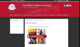 
							         District Calendar - Plainedge Public Schools								  
							    