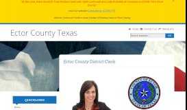 
							         District Clerk - Ector County, Texas								  
							    