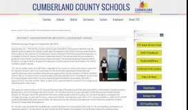 
							         District : Cumberland County Schools								  
							    