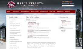 
							         District Data/EMIS - Maple Heights City Schools								  
							    