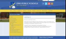 
							         District - Esko Public Schools								  
							    