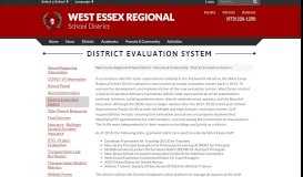 
							         District Evaluation System - West Essex Regional School District								  
							    