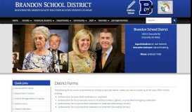 
							         District Forms - Brandon School District								  
							    