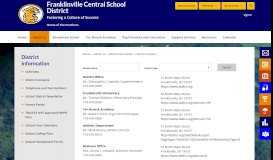 
							         District Information / District Contacts - Franklinville Central School ...								  
							    