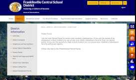 
							         District Information / Parent Portal - Franklinville Central School District								  
							    