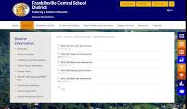 
							         District Information / School District Newsletter - Franklinville Central ...								  
							    
