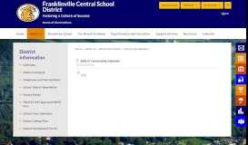 
							         District Information / School Year Calendars - Franklinville Central ...								  
							    