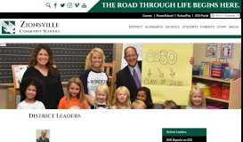 
							         District Leaders - Zionsville Community Schools								  
							    