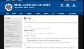 
							         District - Marysville Joint Unified School District								  
							    