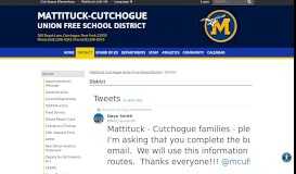 
							         District - Mattituck Cutchogue Union Free School District								  
							    