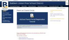 
							         District / Parent Portal / Student Portal - Baldwin - Baldwin Union Free ...								  
							    