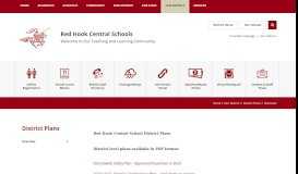 
							         District Plans / Overview - Red Hook Central Schools								  
							    