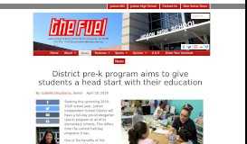 
							         District pre-k program aims to give students a head start with their ...								  
							    