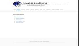 
							         District - Salem R80 Schools								  
							    