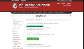 
							         District - Waterford-Halfmoon UFSD								  
							    