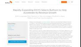 
							         DISYS Selects Bullhorn Applicant Tracking System								  
							    