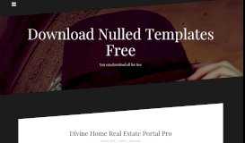 
							         Divine Home Real Estate Portal Pro - Download Nulled Templates Free								  
							    