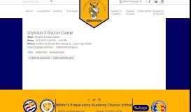 
							         Division 2 Soccer Game | Wilder's Preparatory Academy Charter School								  
							    