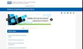 
							         Division of Laboratory Systems (DLS) | CDC								  
							    