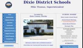 
							         DIXIE DISTRICT SCHOOLS								  
							    