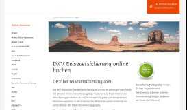 
							         DKV Reiseversicherung online buchen - reiseversicherung.com								  
							    