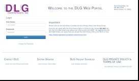 
							         DLG Web Portal								  
							    
