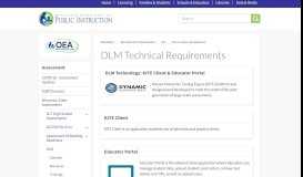 
							         DLM Technical Requirements | Wisconsin Department of Public ...								  
							    