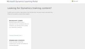 
							         DlpAccess - Microsoft Dynamics Learning Portal								  
							    