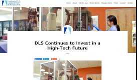 
							         DLS Continues to Invest in a High-Tech Future - DLS MD Portal								  
							    