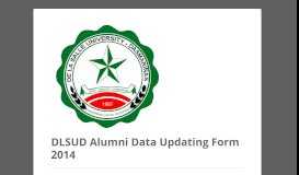 
							         DLSUD Alumni Data Updating Form 2014 - KwikSurveys								  
							    