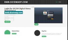 
							         dmb.sicomasp.com Login for SICOM Digital Menu Board Portal								  
							    