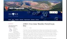 
							         DMCC Free Zone Member Portal to go live - Rough & Polished								  
							    