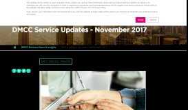 
							         DMCC Services Updates November 29, 2017								  
							    